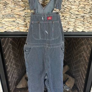 Dickies striped overalls- unisex
